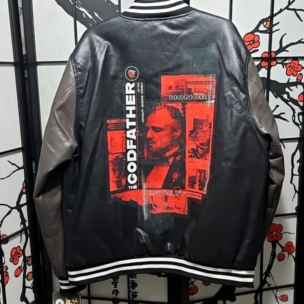 The Godfather x Members Only Bomber Varsity Jacket Size XL New - Picture 13 of 16